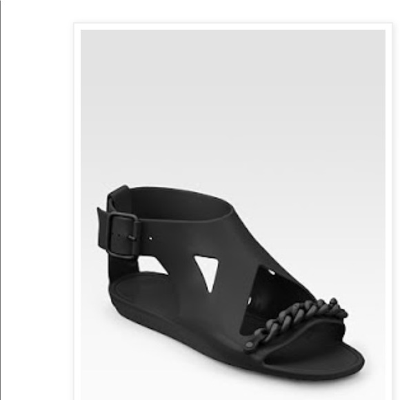 givenchy chain jelly sandals